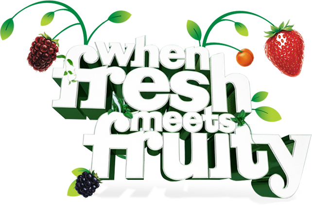 When Fresh meets Fruity text Fresh 'n Fruity image 642x423
